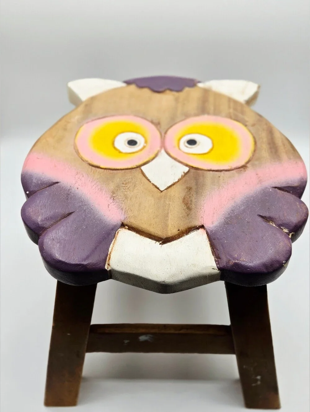 Children's Bathroom Owl Wooden Stool Owl Shower Curtain Hooks Owl Trashcan